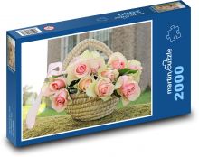 Roses in the basket Puzzle 2000 pieces - 90 x 60 cm