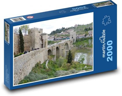 Most - Toledo, Hiszpania - Puzzle 2000 elementów, rozmiar 90x60 cm
