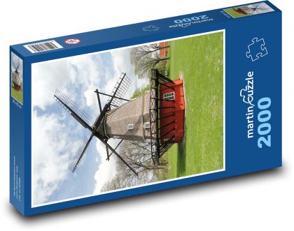 Mlýn - Dánsko - puzzle 2000 dílků