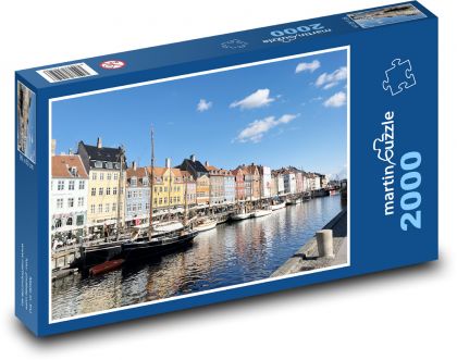 Kodaň - Dánsko - Puzzle 2000 dielikov, rozmer 90x60 cm 
