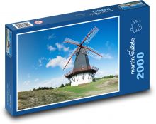 Mlýn na zrní - Dánsko Puzzle 2000 dílků - 90 x 60 cm