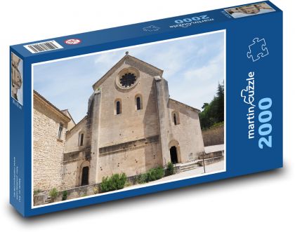 Abbey Church - Abbaye de sénanque, Francja - Puzzle 2000 elementów, rozmiar 90x60 cm