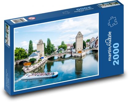 Štrasburg - Francie - Puzzle 2000 dílků, rozměr 90x60 cm