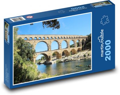 Pont du Gard - Francúzsko - Puzzle 2000 dielikov, rozmer 90x60 cm 