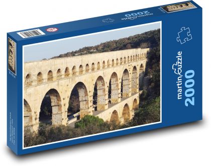 Pont du Gard - Aqueduct - Puzzle 2000 pieces, size 90x60 cm 