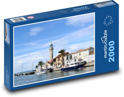 Leuchtturm - Küste, Boote - Puzzle - 2000 Teile