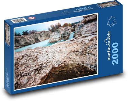 Cascades du Sautaded, Jižní Francie - puzzle 2000 dílků
