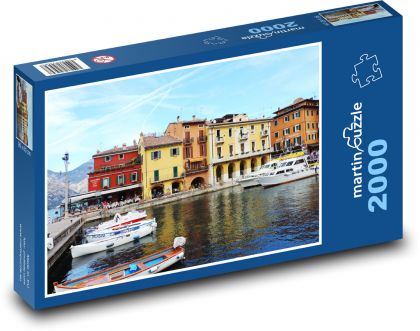 Garda - přístav - puzzle 2000 dílků