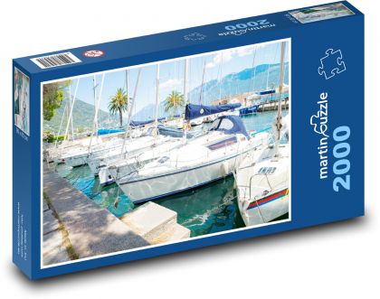 Taliansko - Garda, lode - Puzzle 2000 dielikov, rozmer 90x60 cm 