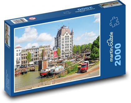 Rotterdam - rieka - Puzzle 2000 dielikov, rozmer 90x60 cm 