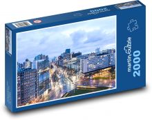 Rotterdam v noci Puzzle 2000 dílků - 90 x 60 cm