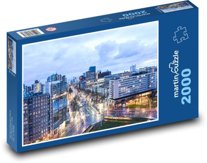 Rotterdam v noci - puzzle 2000 dílků