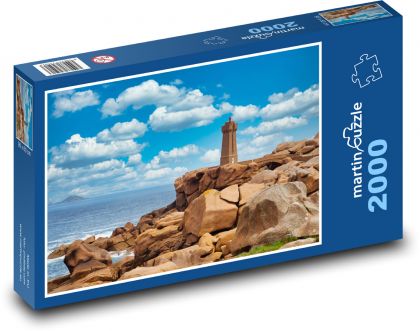 Leuchtturm - Frankreich, Bretagne - Puzzle - 2000 Teile