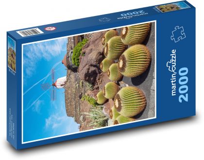 Kaktusy - Lanzarote - Puzzle 2000 dielikov, rozmer 90x60 cm 