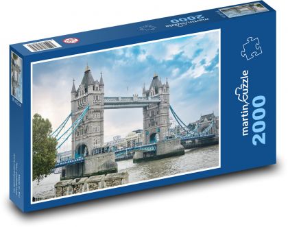 Tower Bridge - Londyn - Puzzle 2000 elementów, rozmiar 90x60 cm