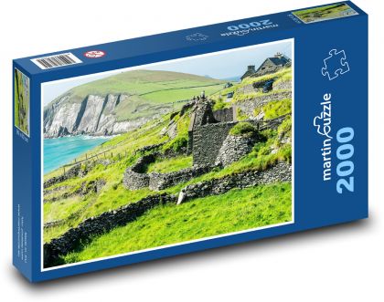 Ruins on the coast - Puzzle 2000 pieces, size 90x60 cm 