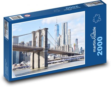 Most Brookliński - Nowy Jork - Puzzle 2000 elementów, rozmiar 90x60 cm
