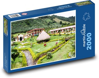Kolumbie - zahrada - puzzle 2000 dílků