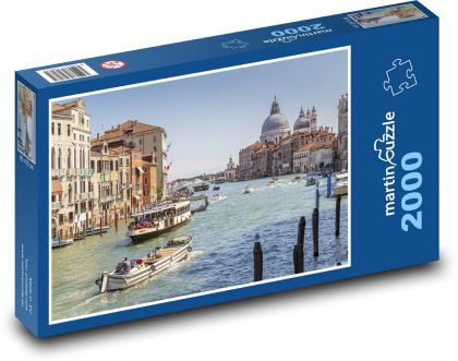 Benátky - Canal grande - Puzzle 2000 dílků, rozměr 90x60 cm