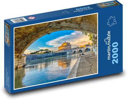 Rome - Angel Bridge - Puzzle 2000 pieces, size 90x60 cm