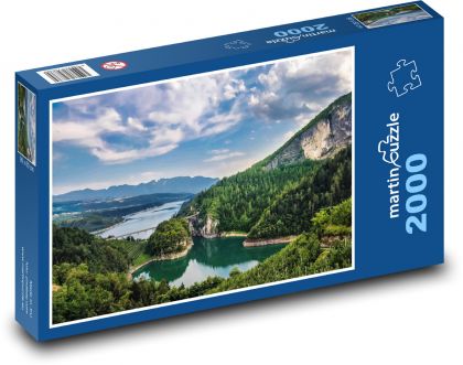 Włochy - jezioro Garda - Puzzle 2000 elementów, rozmiar 90x60 cm