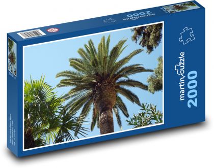 Palma - słońce - Puzzle 2000 elementów, rozmiar 90x60 cm
