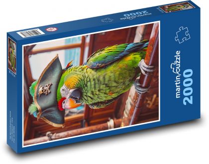 Pirátsky papagáj - Puzzle 2000 dielikov, rozmer 90x60 cm 