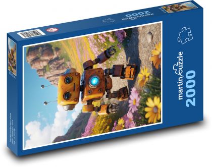 Robot - puzzle 2000 dílků