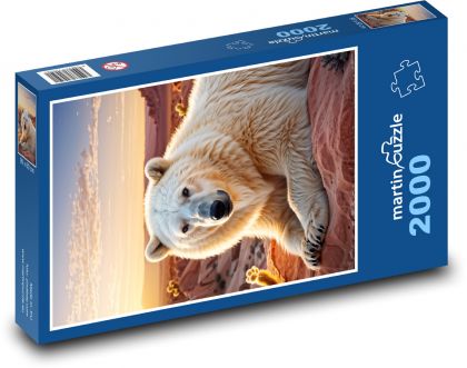 Polar bear - Puzzle 2000 pieces, size 90x60 cm 