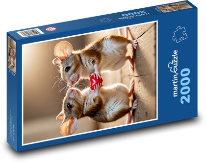 Verliebte Frösche - Puzzle - 2000 Teile