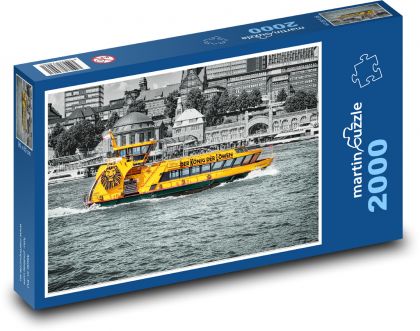 Port w Hamburgu - Puzzle 2000 elementów, rozmiar 90x60 cm