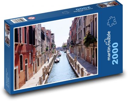 Benátsky kanál - Puzzle 2000 dielikov, rozmer 90x60 cm 