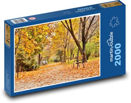 Park na podzim - puzzle 2000 dílků