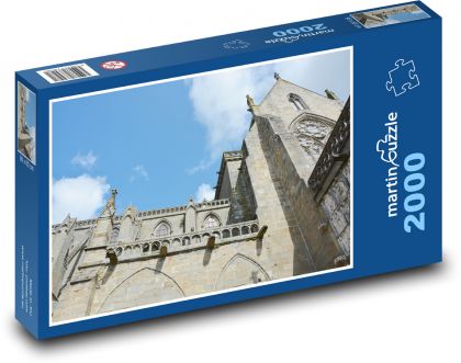 Katedrála Dol de Bretagne - Puzzle 2000 dielikov, rozmer 90x60 cm 