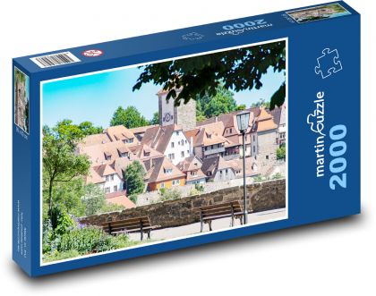 Rothenburg - Niemcy - Puzzle 2000 elementów, rozmiar 90x60 cm