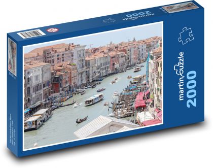 Benátske ulice - Puzzle 2000 dielikov, rozmer 90x60 cm 