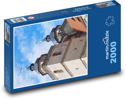Bayreuth - kostelní věž, Německo - puzzle 2000 dílků