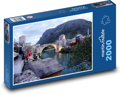 Bośnia - Mostar - Puzzle 2000 elementów, rozmiar 90x60 cm