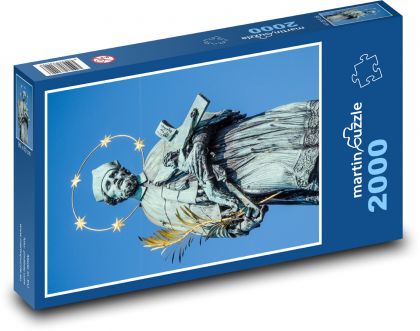 Pomnik Jana Nepomucena - Puzzle 2000 elementów, rozmiar 90x60 cm