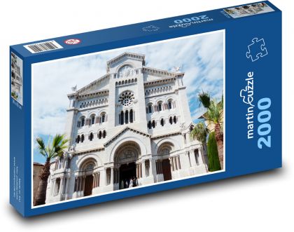 Katedrála - Notre Dame - Monako - Puzzle 2000 dielikov, rozmer 90x60 cm 