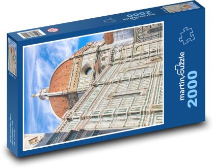 Itálie - věž - puzzle 2000 dílků