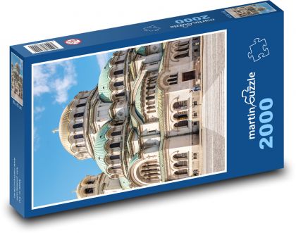 Katedrála svatého Alexandra Něvského v Sofii - Bulharsko - puzzle 2000 dílků