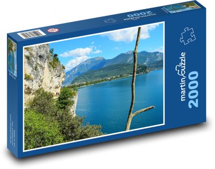 Gardské jazero - Puzzle 2000 dielikov, rozmer 90x60 cm 