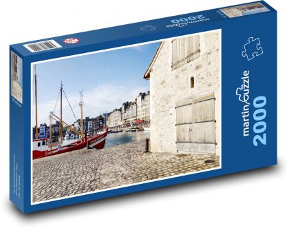 Honfleur - Francie - Puzzle 2000 dílků, rozměr 90x60 cm