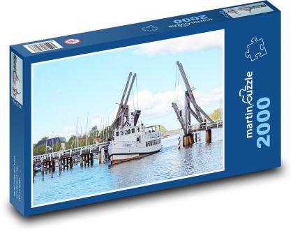 Boot im Hafen. - Puzzle - 2000 Teile