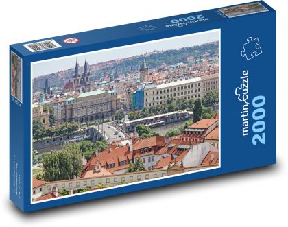 Praga - krajobraz miejski - Puzzle 2000 elementów, rozmiar 90x60 cm