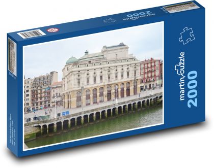 Hiszpania - budynki - Puzzle 2000 elementów, rozmiar 90x60 cm