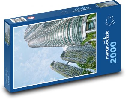 Malajsie - mrakodrap - puzzle 2000 dílků