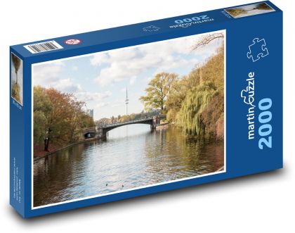 Bridge - River - Puzzle 2000 pieces, size 90x60 cm 