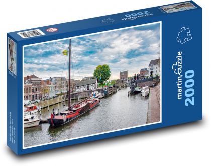 Gorinchem - Holandsko - Puzzle 2000 dílků, rozměr 90x60 cm